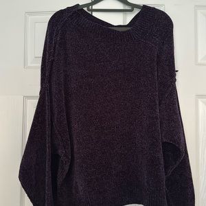 Umgee Purple Chenille Sweater